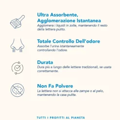 Almo Nature Natural Cat Litter Grain Texture lettiera vegetale