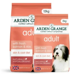 Arden Grange Hypoallergenic Skin & Coat Dog Adult All breeds Salmone e riso