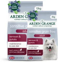 Arden Grange Hypoallergenic Sensitive Grain Free Dog Adult All breeds Cervo e patate
