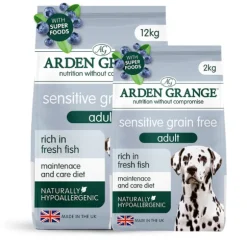 Arden Grange Hypoallergenic Sensitive Grain Free Dog Adult All breeds Pesce e patate