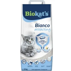 Biokat's Bianco Attracting Lettiera Agglomerante con Attrattivo