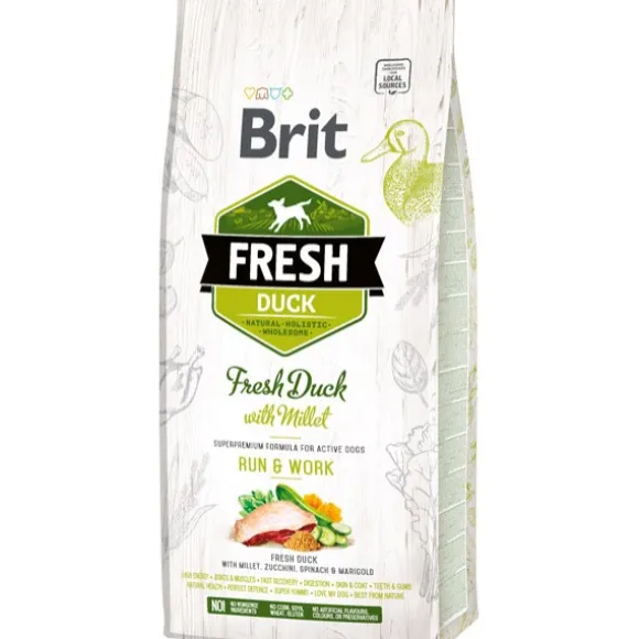 Brit Fresh Adult Active Run & Work Anatra e Miglio
