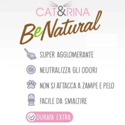 Cat&Rina Benatural lettiera vegetale per gatti al Tofu