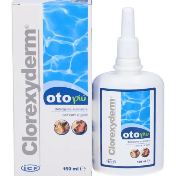 Clorexyderm Oto Più ICF detergente auricolare per cani e gatti