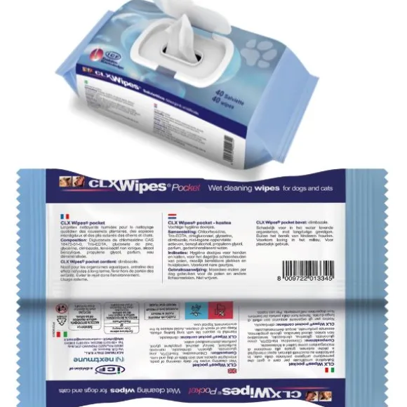 CLX Wipes ICF salviette detergenti e igienizzanti per cani e gatti