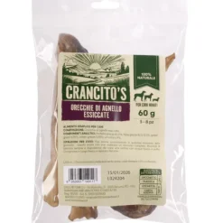 Crancito's snack naturale Dog Adult Orecchie di Agnello