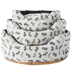 Cuccia per cani sfoderabile Trono ovale Nasonero