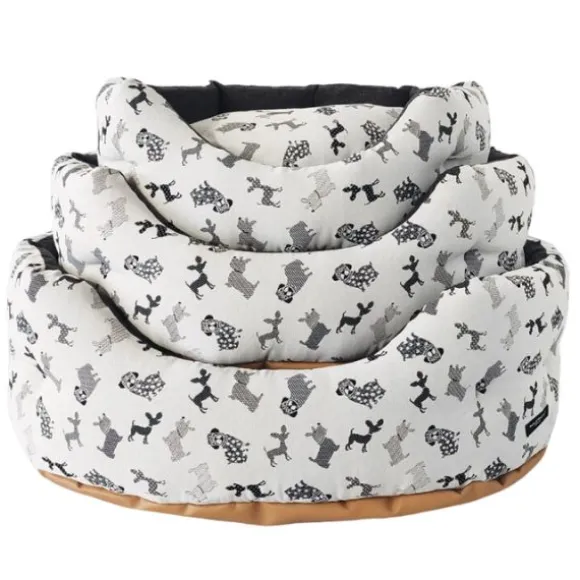 Cuccia per cani sfoderabile Trono ovale Nasonero