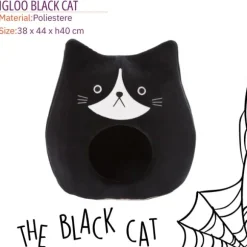 Cuccia per gatti Igloo Black Cat Ferribiella