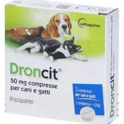 Droncit compresse antiparassitarie vermifugo cane e gatto Vetoquinol