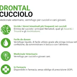 Drontal cucciolo vermifugo antiparassitario Sospensione Orale Vetoquinol