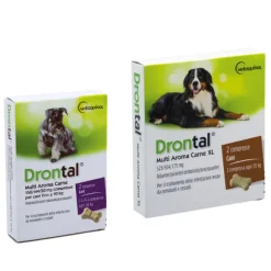 Drontal Plus Vermifugo antiparassitario aroma carne Vetoquinol