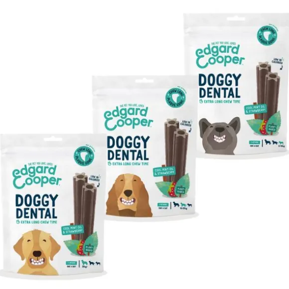 Edgard & Cooper Doggy Dental menta e fragola Grain Free