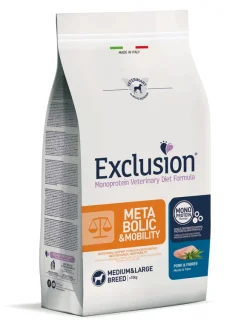 Exclusion Diet Metabolic & Mobility Medium/Large Breed Maiale e Fibre
