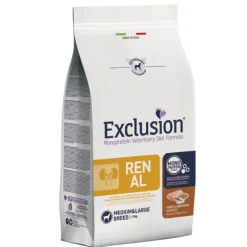 Exclusion Diet Renal Medium/Large Breed Maiale Sorgo e Riso
