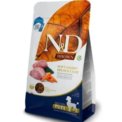 Farmina N&D Brown Grain Free Adult Mini Agnello, spirulina e carote