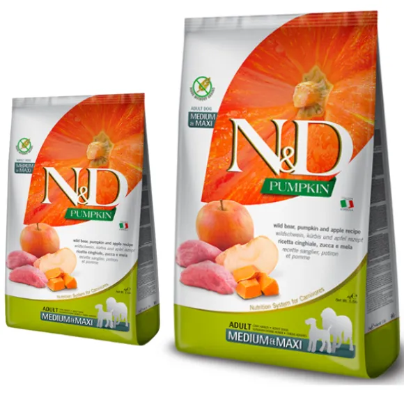 Farmina N&D Grain Free Pumpkin Adult Medium/Maxi Cinghiale e Mela