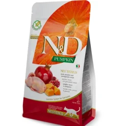 Farmina N&D Pumpkin Grain Free Neutered Feline Quaglia Zucca e Melograno