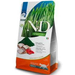 Farmina N&D Spirulina Grain Free Feline Adult Aringa, spirulina e bacche di goji