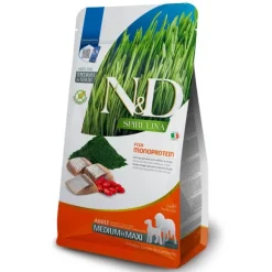 Farmina N&D Spirulina Grain Free Adult Medium-Maxi Aringa, spirulina e bacche di goji