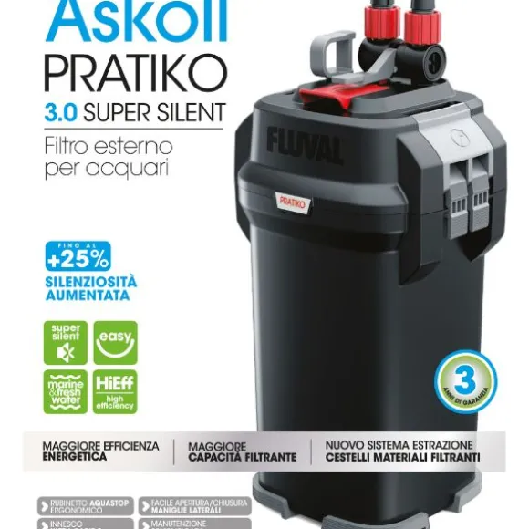 Filtro esterno per Acquari Pratiko 3.0 Super Silent Askoll