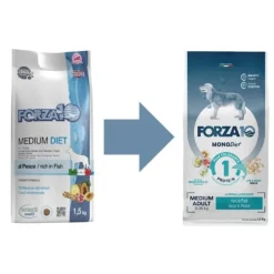 Forza10 MonoDiet Medium Adult Low Grain Hypoallergenic Pesce