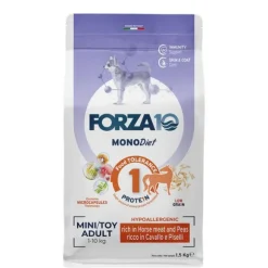 Forza10 MonoDiet Mini/Toy Adult Low Grain Hypoallergenic Cavallo e piselli