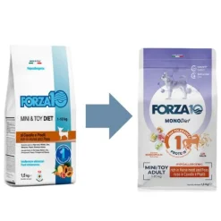 Forza10 MonoDiet Mini/Toy Adult Low Grain Hypoallergenic Cavallo e piselli
