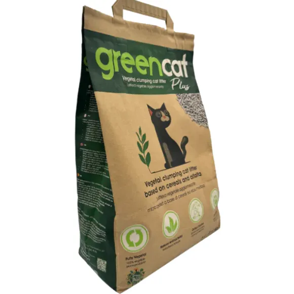 GreenCat Plus lettiera vegetale e agglomerante per gatti Cereali e erba medica