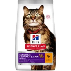 Hill's Science Plan Adult Sensitive Stomach & Skin Alimento per gatti con Pollo