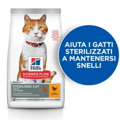 Hill's Science Plan Adult Sterilised Cat Alimento per Gatti al Pollo