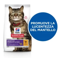 Hill's Science Plan Adult Sensitive Stomach & Skin Alimento per gatti con Pollo