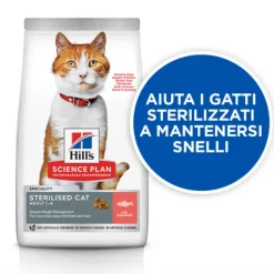 Hill's Science Plan Adult Sterilised Cat Alimento per Gatti con Salmone