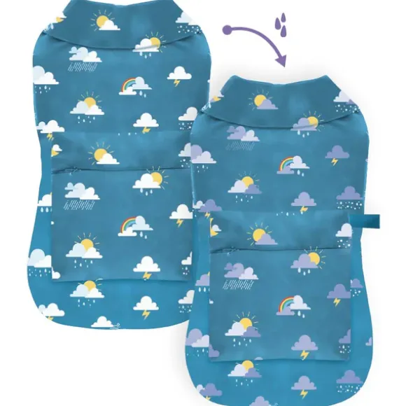 Impermeabile per cani cambia colore con l'acqua Clouds Croci