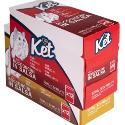 Ket Adult Bocconcini in salsa multipack 12x100 gr