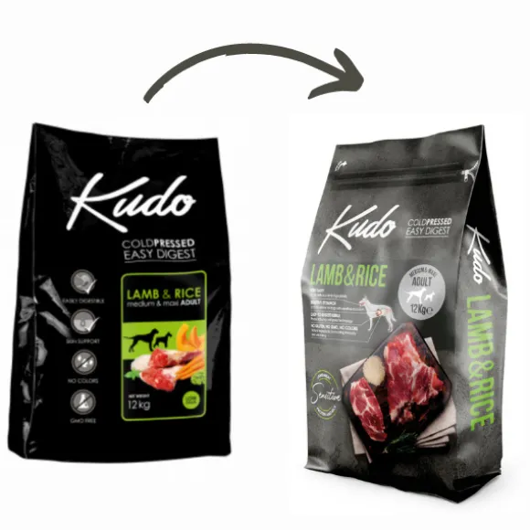 Kudo Low Grain Adult Medium Maxi Agnello e Riso