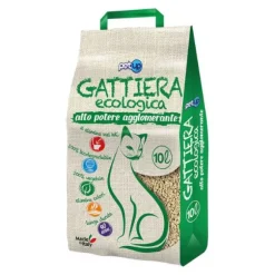 Lettiera ecologica agglomerante inodore Gattiera PetUp