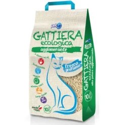 Lettiera ecologica vegetale fresco profumo Gattiera PetUp