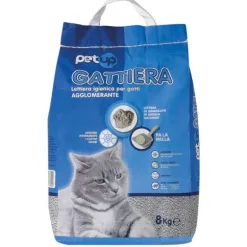 Lettiera igienica agglomerante argilla naturale Gattiera PetUp