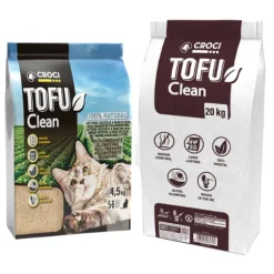 Lettiera per gatti Tofu Clean Croci