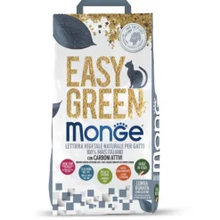 Lettiera vegetale Monge Easy Green con Carboni Attivi