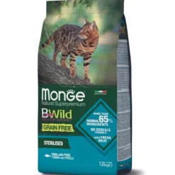 Monge Bwild Cat Adult Sterilised Grain Free Tonno