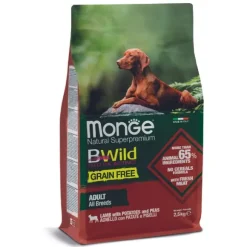 Monge Bwild Dog Adult Grain Free Agnello