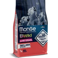 Monge BWild Dog Puppy Low Grain Cervo