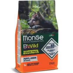Monge BWild Grain Free Puppy/Junior con Anatra e Patate