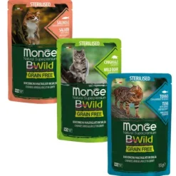 Monge BWild Grain Free Sterilised Cat 85 gr