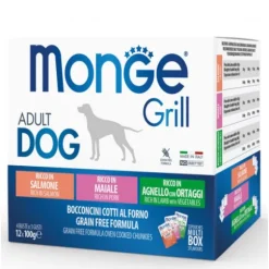 Monge Grill Grain Free Adult Dog Multipack 12x100g