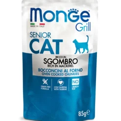 Monge Grill Grain Free Senior Cat bocconcini 85 gr