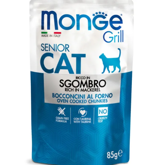 Monge Grill Grain Free Senior Cat bocconcini 85 gr