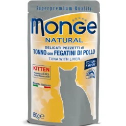 Monge Natural Kitten cottura al vapore 80 gr